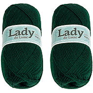 BELLATEX Lady NGM de luxe 100 g set of 2 pcs - 988 dark green - Yarn