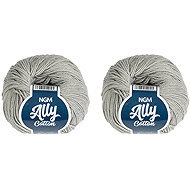 BELLATEX Ally cotton 50 g set of 2 pcs - 001 grey - Yarn
