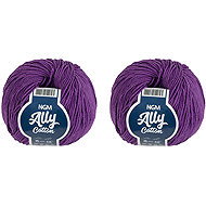 BELLATEX Ally cotton 50 g set of 2 pcs - 021 dark purple - Yarn