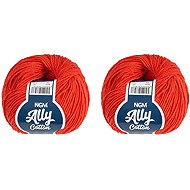 BELLATEX Ally cotton 50 g set of 2 pcs - 058 red - Yarn