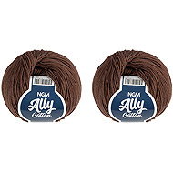 BELLATEX Ally cotton 50 g set of 2 pcs - 059 brown - Yarn