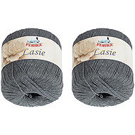 BELLATEX Lasie 50 g set of 2 pcs - 123 dark grey - Yarn