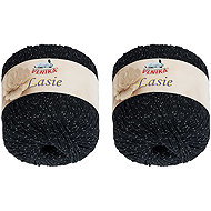 BELLATEX Lasie 50 g set 2 pcs - 124 black - Yarn