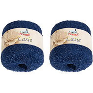 BELLATEX Lasie 50 g set of 2 pcs - 130 dark blue - Yarn