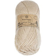 BELLATEX Yarn Melange Wool 100 g - 880 dark beige - Yarn