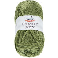 BELLATEX Yarn Velvet Soft 100 g - 224 moss green - Yarn