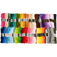 BELLATEX Cotton embroidery kit 100 pcs - mix uni colours - Yarn