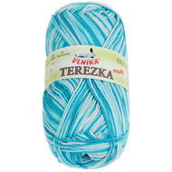BELLATEX Yarn Terezka multi 50 g - 252 white, blue, turquoise - Yarn