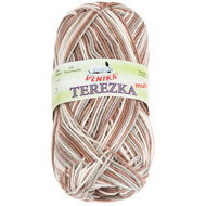 BELLATEX Yarn Terezka multi 50 g - 254 white, brown, grey - Yarn