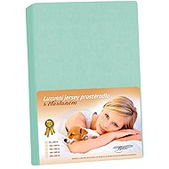 BELLATEX KL7 Jersey with elastane fitted sheet 120 × 200 327 turquoise - Bedsheet