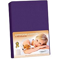 BELLATEX KL7 Jersey with elastane fitted sheet 120 × 200 331 plum - Bedsheet