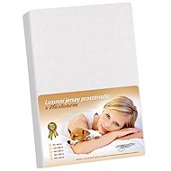 BELLATEX Jersey with elastane fitted sheet 180 × 200 × 40 301 white - Bedsheet