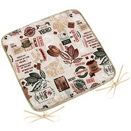 BELLATEX Seat cushion EMA 34/563 smooth 40 × 40 cm Cocoa - Pillow Seat