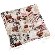 BELLATEX Seat cushion EMA 41/563 quilted 40 × 40 cm Cocoa - Pillow Seat