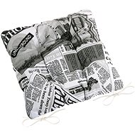 BELLATEX Seat EMA 41/566 quilted 40 × 40 cm Newspaper black and white - Pillow Seat