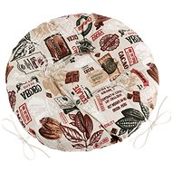 BELLATEX Seat EMA 62/563 round quilted d.40 cm Cocoa - Pillow Seat