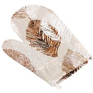 BELLATEX Handkerchief EMA 28 × 18 cm 66/565 beige leaves - Oven Mitt