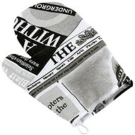 BELLATEX Handkerchief EMA 28 × 18 cm 66/566 newspaper black and white - Oven Mitt