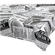 BELLATEX Ubrus EMA 566 70 × 70 cm noviny černobílé - Tablecloth