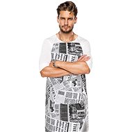 BELLATEX Apron EMA 67 × 84 cm 7750/566 newspaper black and white - Apron