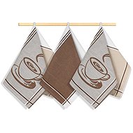 Bellatex Set of 3 towels 50 × 70 cm, 165 espresso - Kitchen Towel