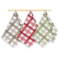 Bellatex Set of 3 towels 50 × 70 cm, 176 beige, green, red - Kitchen Towel