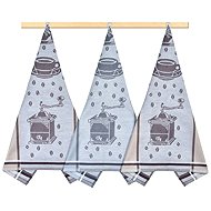 Bellatex Set of 3 towels 50 × 70 cm, 132 coffee - Kitchen Towel