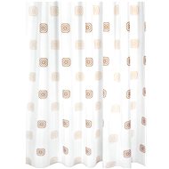 Bellatex 720/016 180 × 200 cm, beige squares - Shower Curtain