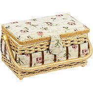BELLATEX G - Sewing box 28 × 18 × 15 cm black, rose - Sewing Basket