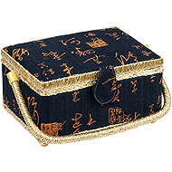 BELLATEX G - Sewing box No. 9 24 × 17,5 × 13 cm, dark brown - Sewing Basket