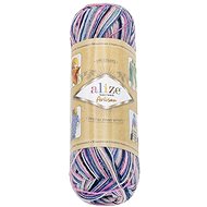BELLATEX Příze Artisan 100 g - 9004 modrá, šedá, růžová - Yarn