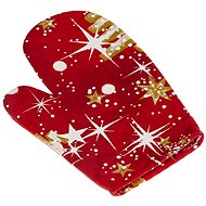 BELLATEX Christmas tree gold 28 × 18 cm - Oven Mitt