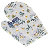 BELLATEX White Christmas 28 × 18 cm - Oven Mitt
