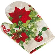 BELLATEX poinsettia 28 × 18 cm - Oven Mitt