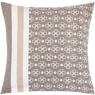 BELLATEX Linen 12/368 B 40 × 40 cm coffee flower - Pillowcase