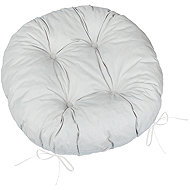Bellatex Adéla 62/P242 Round Quilted Dia. 40cm, Plain Light Grey - Pillow Seat