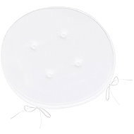 Bellatex Adéla 79/P201 Round Smooth diam. 40cm, Plain White - Pillow Seat