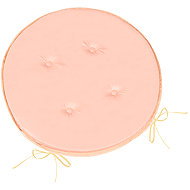 Bellatex Adéla 79/P207 Round Smooth Dia. 40cm, Solid Salmon - Pillow Seat
