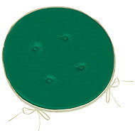 Bellatex Adéla 79/P236 Round Smooth dia. 40cm, Plain Green - Pillow Seat