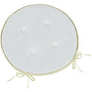 Bellatex Adéla 79/P242 Round Smooth Dia. 40cm, Plain Light Grey - Pillow Seat
