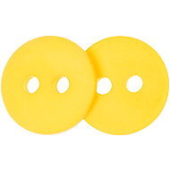Buttons Žirovnice Button 1,3 cm mustard 2 holes 1036A set of 6 pcs - Button