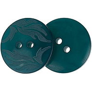 Buttons Žirovnice Button 2 cm green with chips 401812 set of 3 - Button