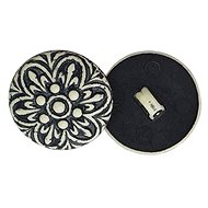 Bellatex G - button 18mm mandala black and white - 4780 - Button