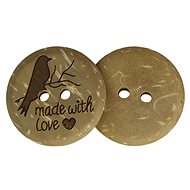 Bellatex G - button 15mm bird coconut - 4707 - Button