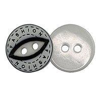 Bellatex G - button 12mm white and black fashion - 3065 - Button