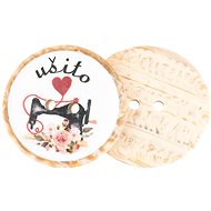 BELLATEX Button 2,5 cm sewn - 401077 - set of 3 - Button