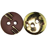 Bellatex G - button d.12mm brown - 25 - Button