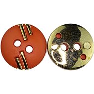 Bellatex G - button d.12mm orange - 27 - Button