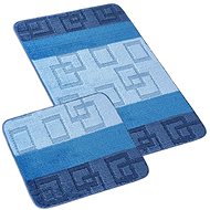 BELLATEX Bany set 60 × 100 cm + 60 × 50 cm cubes blue - Bath Mat
