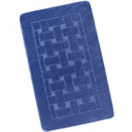 Bellatex Bany Uni 60 × 100 cm 810/009 rectangles blue - Bath Mat